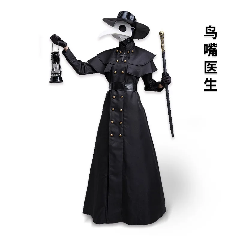 Halloween Medieval Hooded Robe Plague Doctor Costume Mask Hat for Men Monk Cosplay Steampunk Priest Horror Wizard Cloak Cape 4XL
Halloween Medieval Hooded Robe Plague Doctor Costume Mask Hat for Men Monk Cosplay Steampunk Priest Horror Wizard Cloak Cape 4XL