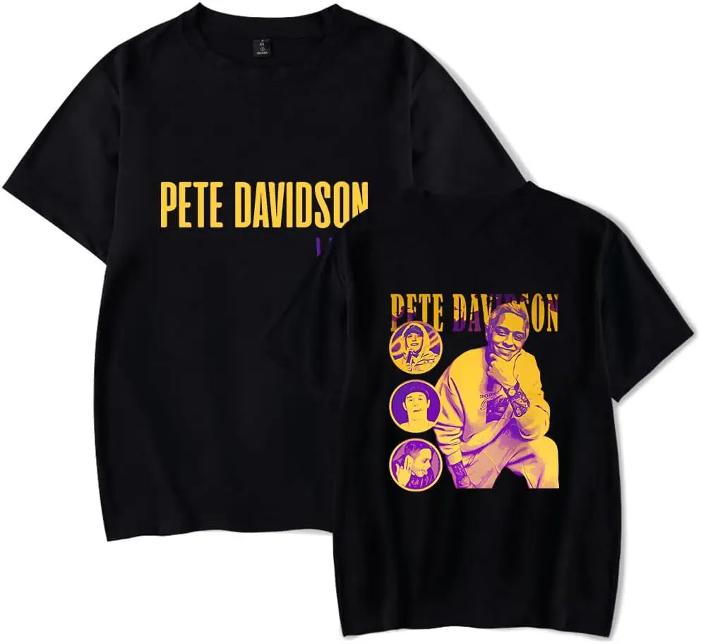 Футболка Pete Davidson Live Show Merch для мужчин и женщин, повседневные топы с короткими рукавами, летняя футболка
Футболка Pete Davidson Live Show Merch для мужчин и женщин, повседневные топы с короткими рукавами, летняя футболка