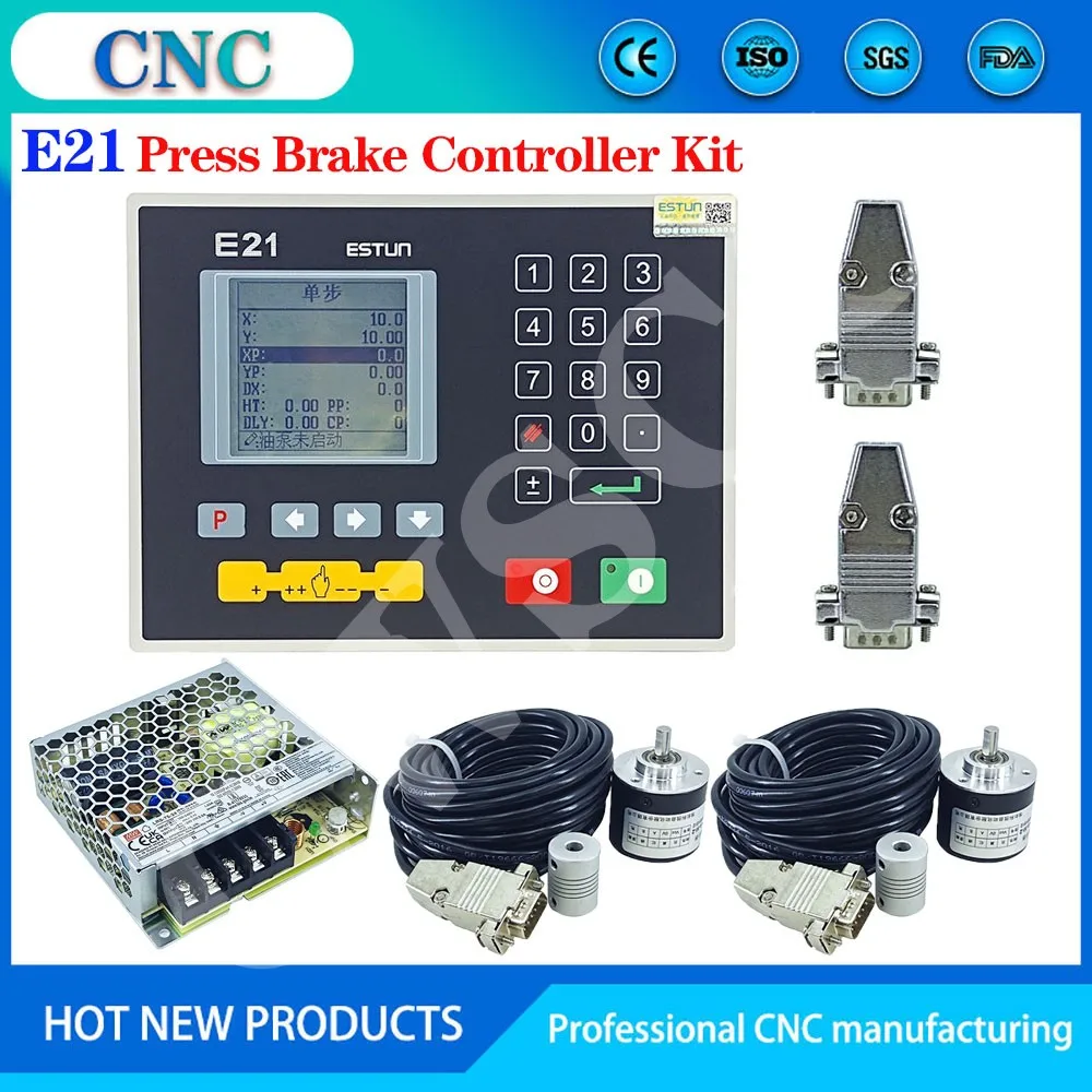 Estun E21 Bending Control System Bending Machine Bending Machine Controller Two Encoders DC Switching Power Supply
Estun E21 Bending Control System Bending Machine Bending Machine Controller Two Encoders DC Switching Power Supply