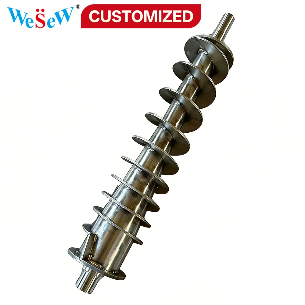Heavy-Duty Cold-Rolled Stainless Steel Spiral Shaft with Blades Non-Standard Custom Spiral Auger Shaft for Injection Molding
Heavy-Duty Cold-Rolled Stainless Steel Spiral Shaft with Blades Non-Standard Custom Spiral Auger Shaft for Injection Molding