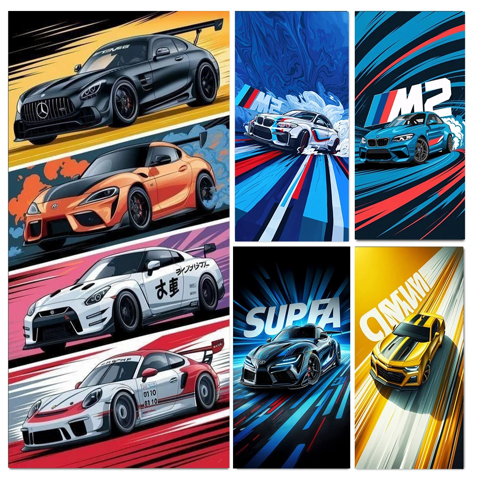 Full Square Round Diamond Painting Classic Colorful Cars Cool Supercar 5D Full Drills Mosaic Room Boys Home Decor
Full Square Round Diamond Painting Classic Colorful Cars Cool Supercar 5D Full Drills Mosaic Room Boys Home Decor