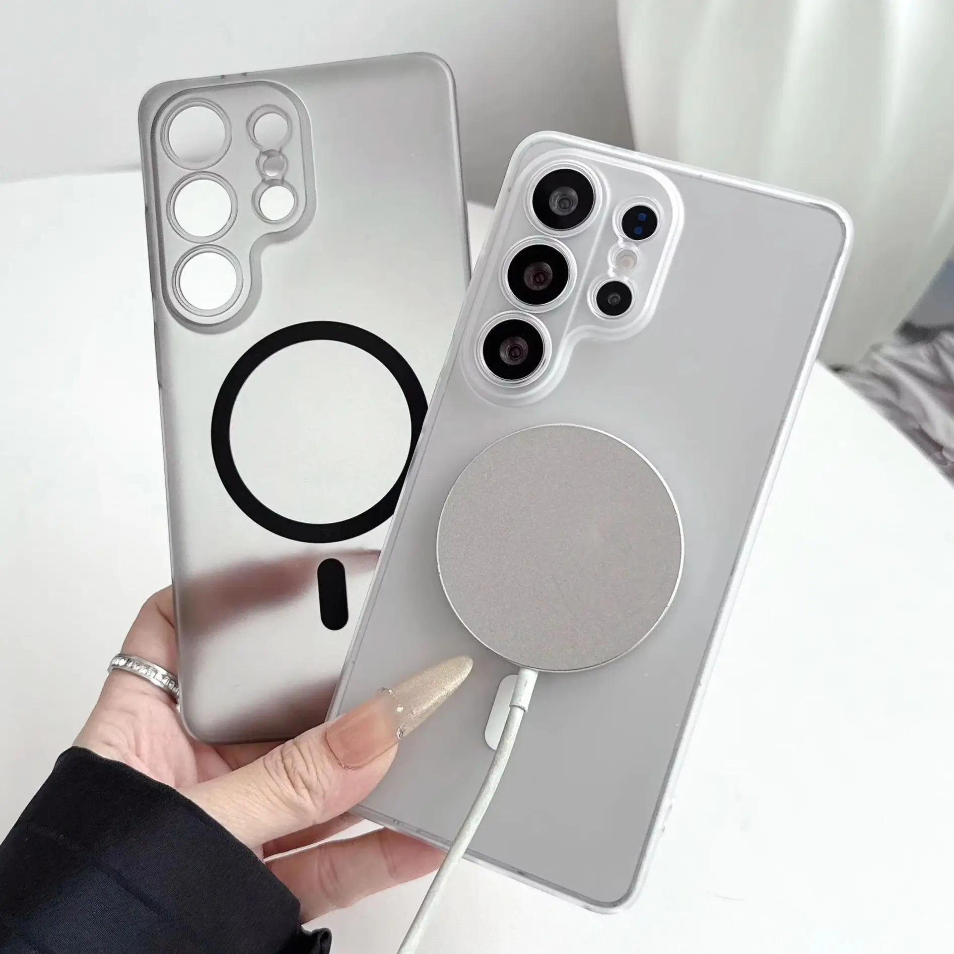 Slim Matte Clear Magnetic For Magsafe Case For Samsung S26 S25 S24 S23 S22 Ultra Plus Wireless Charging Rugged PC Armor Cover
Slim Matte Clear Magnetic For Magsafe Case For Samsung S26 S25 S24 S23 S22 Ultra Plus Wireless Charging Rugged PC Armor Cover