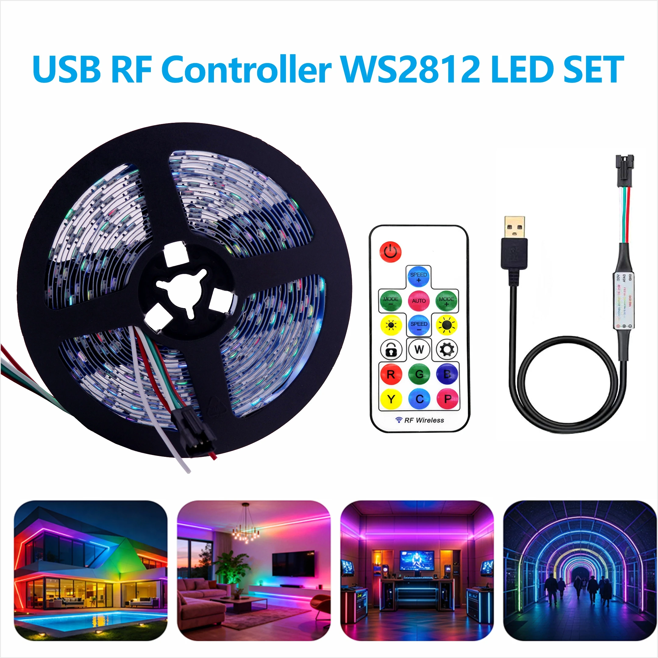 USB 5V 14key SP104E Controller Pixel LED Strip Light WS2812 LED Light Strip 30/60 LEDs/m RGB DC5V 1m/2m/3m/4m/5m WS2812 Light 5V
USB 5V 14key SP104E Controller Pixel LED Strip Light WS2812 LED Light Strip 30/60 LEDs/m RGB DC5V 1m/2m/3m/4m/5m WS2812 Light 5V