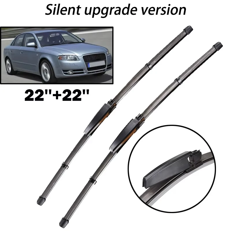 Front Wiper Blades For Audi A4 B7 S4 RS4 2004 - 2008 Windshield Windscreen Window Car Rain Brushes 22"+22" Silent upgrade
Front Wiper Blades For Audi A4 B7 S4 RS4 2004 - 2008 Windshield Windscreen Window Car Rain Brushes 22"+22" Silent upgrade