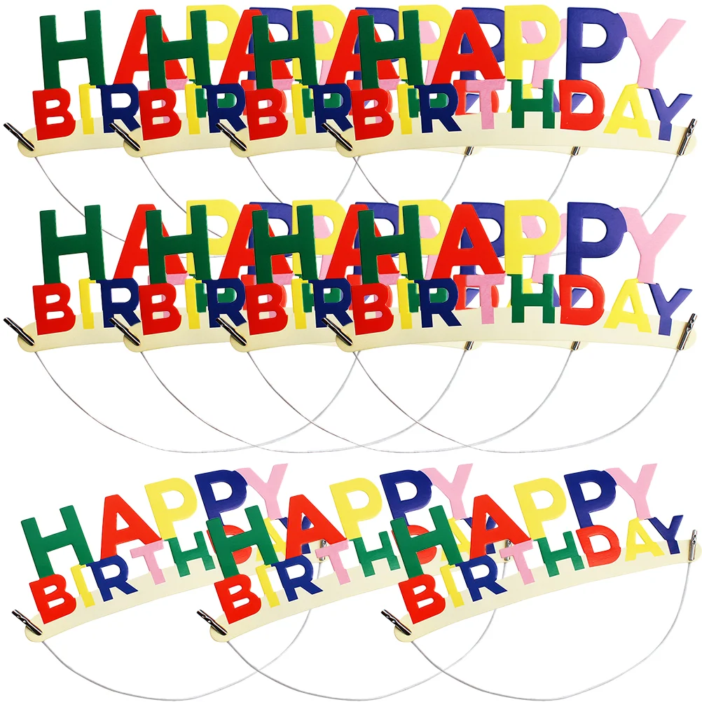 20 Pcs Birthday Hat Headband Prop Party for Kids Happy Holiday Hats Paper Headwear Child
20 Pcs Birthday Hat Headband Prop Party for Kids Happy Holiday Hats Paper Headwear Child