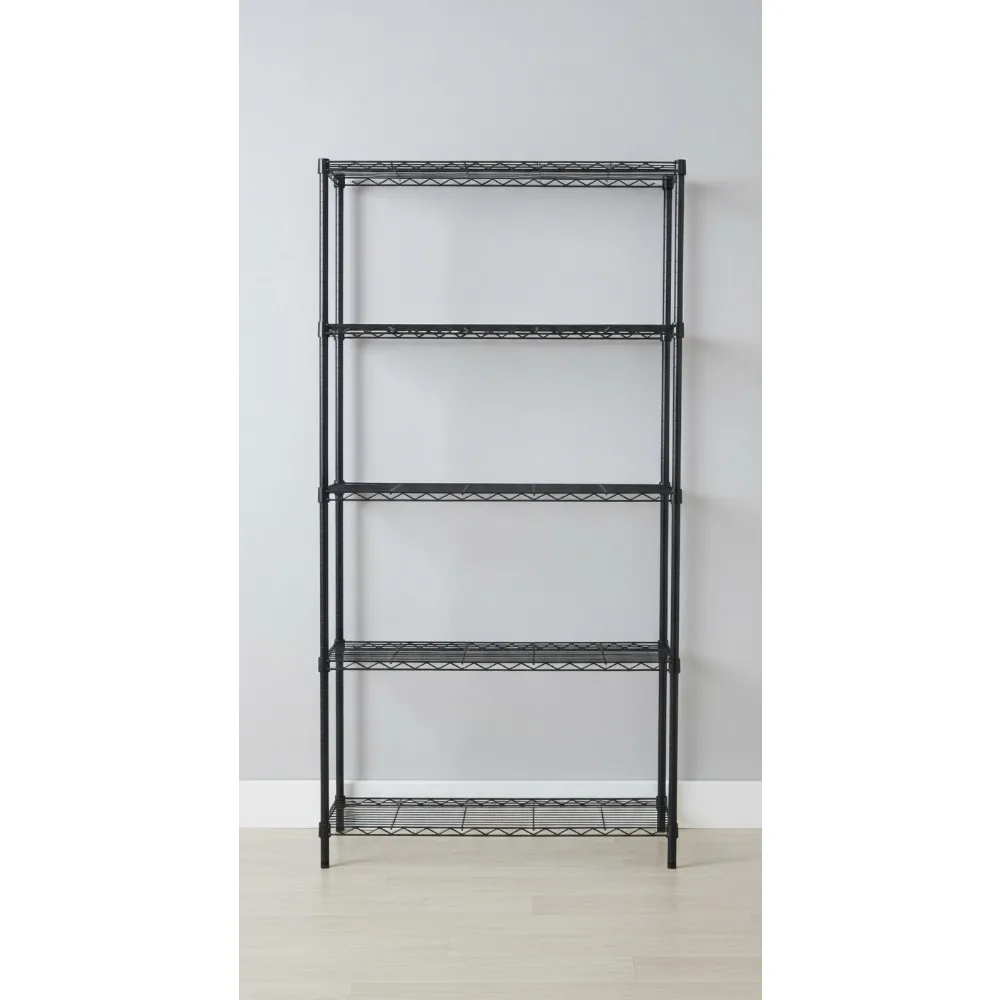 5-Tier Adjustable Steel Wire Shelving Unit 36x14x72 Inch Heavy Duty Storage Rack for Kitchen Garage Pantry
5-Tier Adjustable Steel Wire Shelving Unit 36x14x72 Inch Heavy Duty Storage Rack for Kitchen Garage Pantry