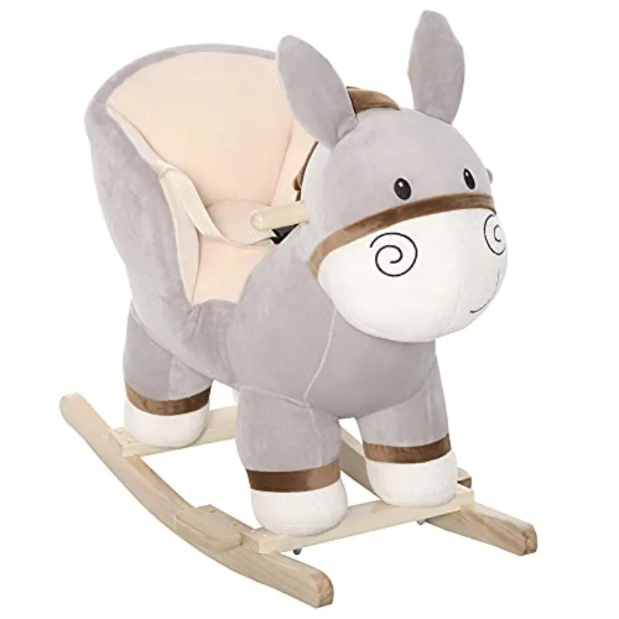 Kids Rocking Chair, Plush Ride On Rocking Horse Donkey with Sound, Wood Base Seat, Safety Belt, Baby Toddler Rocker Toy for 18-3
Kids Rocking Chair, Plush Ride On Rocking Horse Donkey with Sound, Wood Base Seat, Safety Belt, Baby Toddler Rocker Toy for 18-3