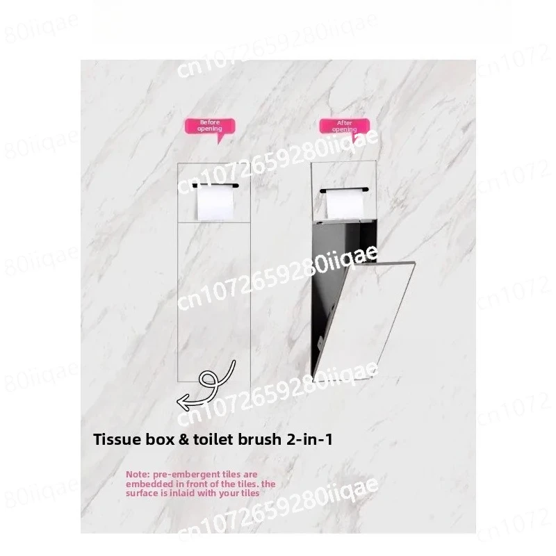Bathroom Pre-embedded Concealed Niche Inlaid Tiles Can Be Customized 304 Stainless Steel Hidden Tissue Box, Toilet Brush,
Bathroom Pre-embedded Concealed Niche Inlaid Tiles Can Be Customized 304 Stainless Steel Hidden Tissue Box, Toilet Brush,