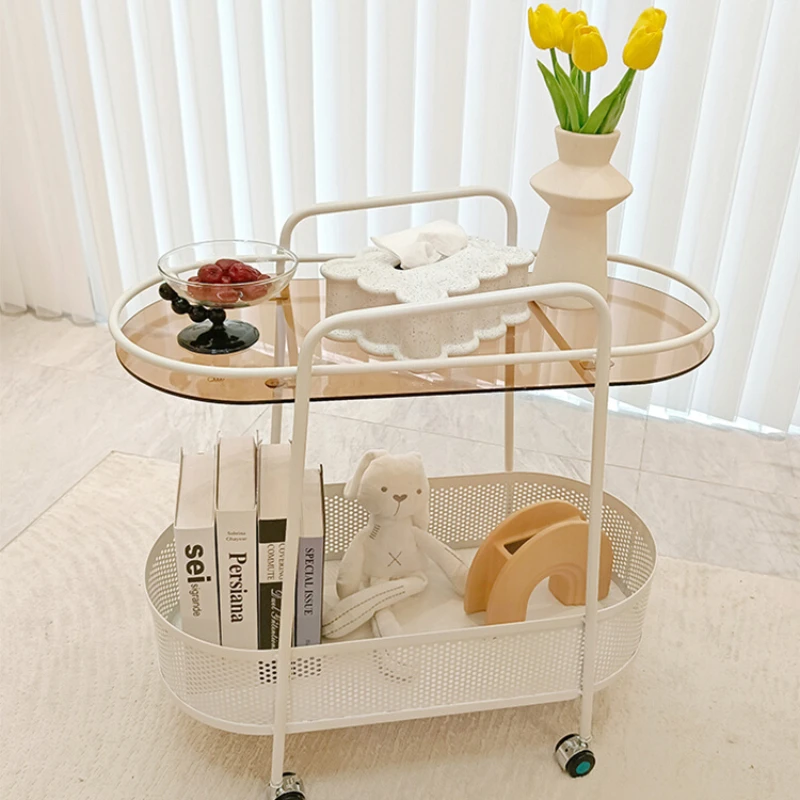 Sofa side cabinet storage rack, movable small cart, tea table, modern and simple bedside table, small side table
Sofa side cabinet storage rack, movable small cart, tea table, modern and simple bedside table, small side table