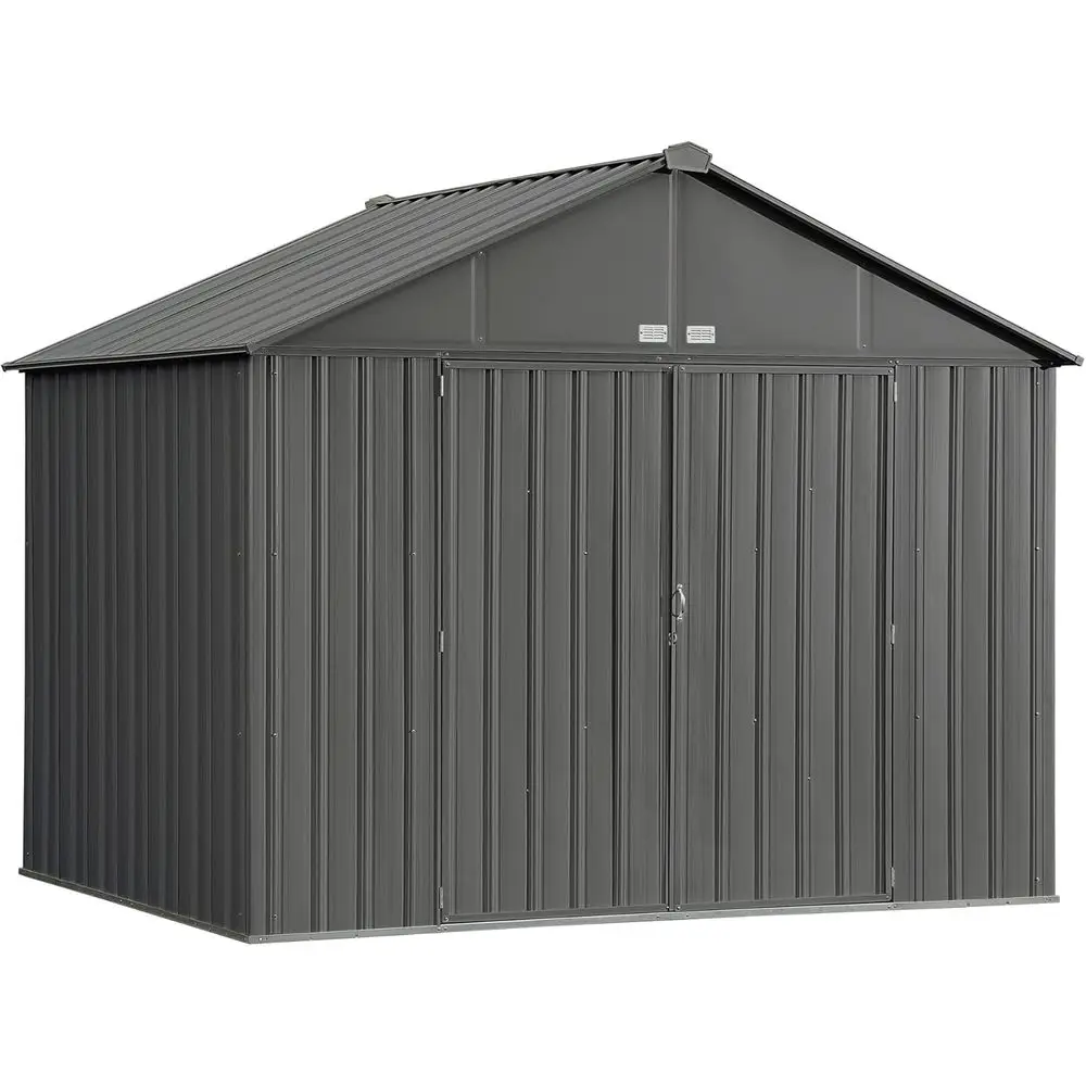Extra High Gable Steel Storage Shed, 10' x 8', Charcoal
Extra High Gable Steel Storage Shed, 10' x 8', Charcoal