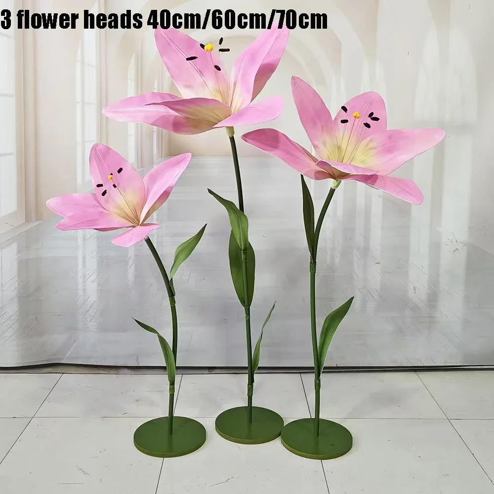 3Pcs Artificial EVA Lily Head Foam Flower Garden Wedding Road Guide Flower Arrangement Home Party Backdrop Decor Window Floral 
3Pcs Artificial EVA Lily Head Foam Flower Garden Wedding Road Guide Flower Arrangement Home Party Backdrop Decor Window Floral