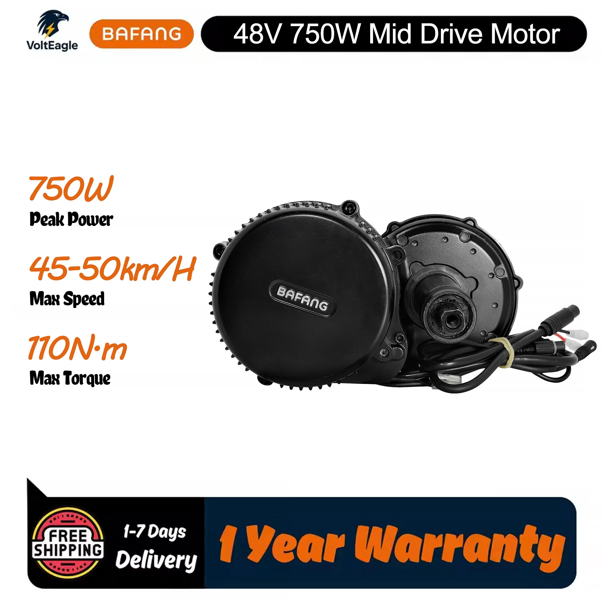 48V 750W BAFANG Mid-Drive Motor High Torque Affordable Price Rated Power for Cycling Electric Bike Upgrade
48V 750W BAFANG Mid-Drive Motor High Torque Affordable Price Rated Power for Cycling Electric Bike Upgrade