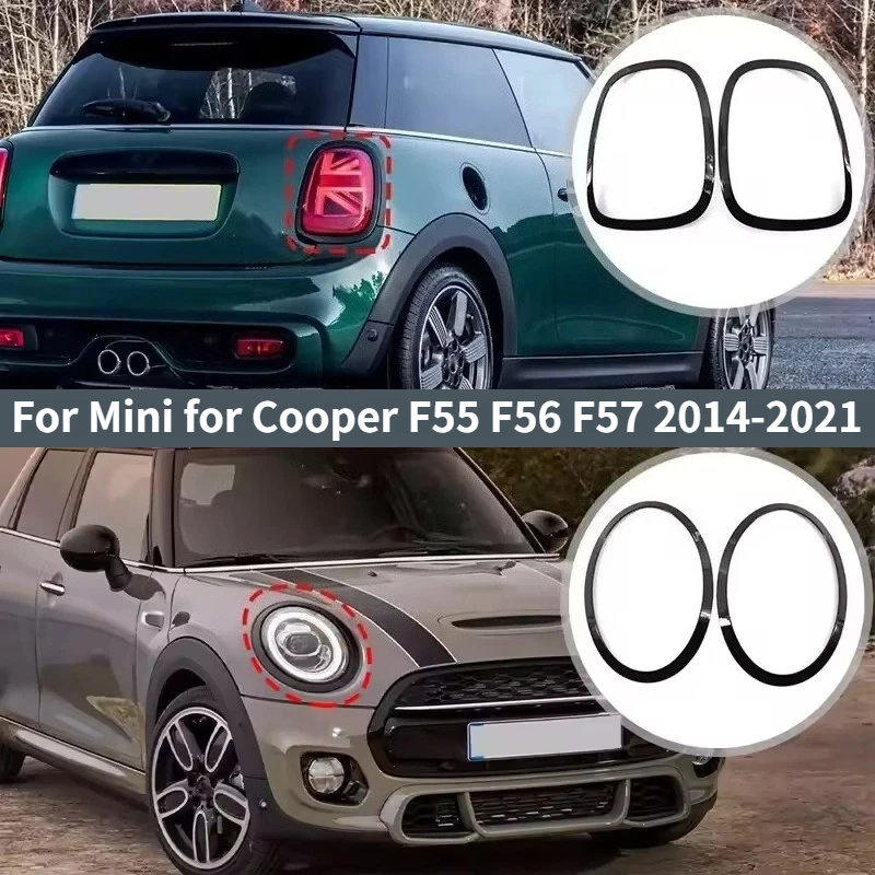 For Mini for Cooper F55 F56 F57 2014-2021 Gloss Black Headlight Trim Ring / Taillight Bezel Cover 51712355791 51712355798
For Mini for Cooper F55 F56 F57 2014-2021 Gloss Black Headlight Trim Ring / Taillight Bezel Cover 51712355791 51712355798