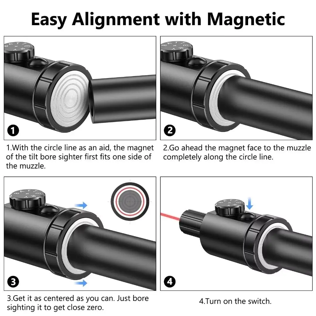 MidTen Magnetic Connection Bore Sight Red /Green Laser Sights r Boresighters Sighting for Multiple Caliber Rifle Hadgun Pistols
MidTen Magnetic Connection Bore Sight Red /Green Laser Sights r Boresighters Sighting for Multiple Caliber Rifle Hadgun Pistols