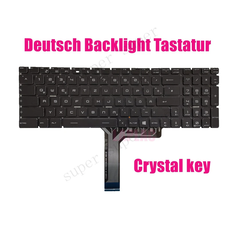 SSS+ German (DE) Backlit Keyboard for MSI GL72 6QD/GL72 6QF/GL72 7QF/GL72 7RD
SSS+ German (DE) Backlit Keyboard for MSI GL72 6QD/GL72 6QF/GL72 7QF/GL72 7RD