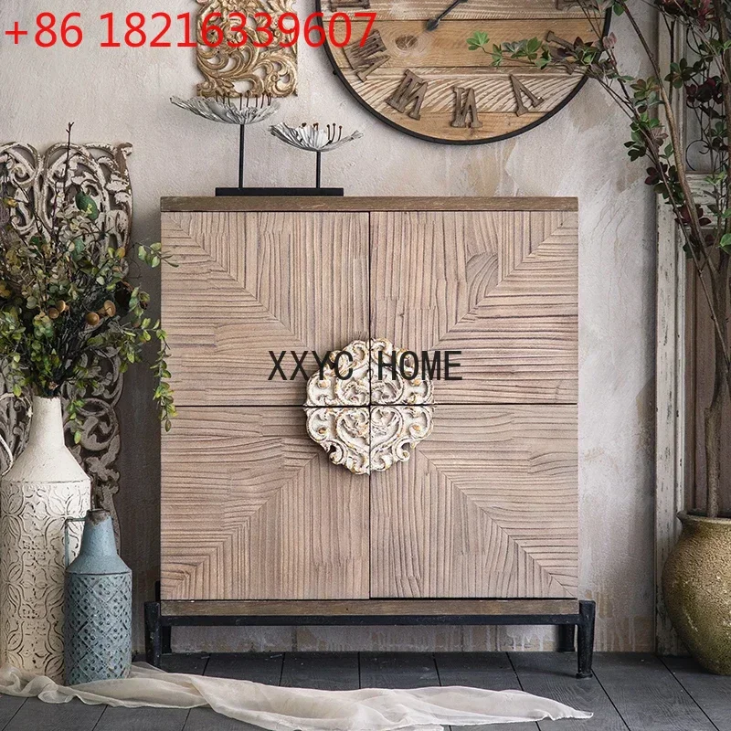 Винтажный настенный шкаф-витрина для гостиной с резьбой, в стиле бед-энд-брекфаст, с эффектом состаривания, из кованого железа
Винтажный настенный шкаф-витрина для гостиной с резьбой, в стиле бед-энд-брекфаст, с эффектом состаривания, из кованого железа