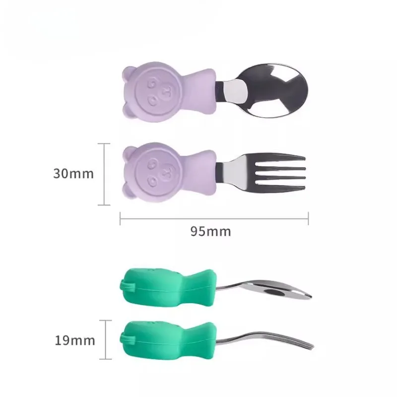 Детская силиконовая вилка, набор ложек, мультяшная детская посуда из нержавеющей стали, милые инструменты для кормления малышей, посудомоечная машина без BPA
Детская силиконовая вилка, набор ложек, мультяшная детская посуда из нержавеющей стали, милые инструменты для кормления малышей, посудомоечная машина без BPA