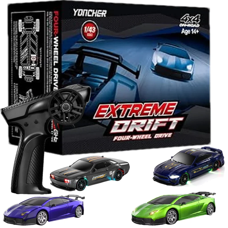 4WD Drift Racing Car 1/64 or 1/43 Mini Remote Controlled High Speed Car Radio Electric Competition Toy Gift For Kids Boys Adults
4WD Drift Racing Car 1/64 or 1/43 Mini Remote Controlled High Speed Car Radio Electric Competition Toy Gift For Kids Boys Adults