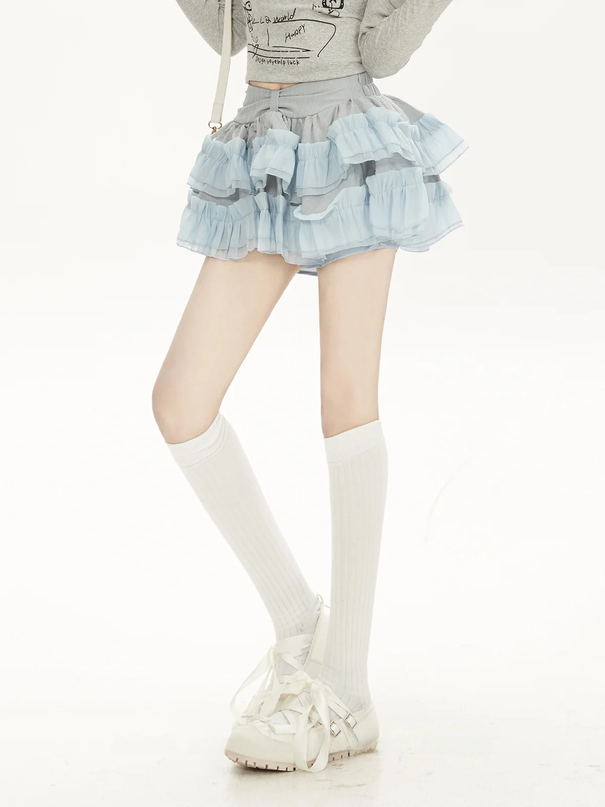 Sweet Blue Lace Trim Splice Cake Skirt Women's High Waist Slimming Puffy Half Skirt Small Size Princess Style Polyester Fiber
Sweet Blue Lace Trim Splice Cake Skirt Women's High Waist Slimming Puffy Half Skirt Small Size Princess Style Polyester Fiber