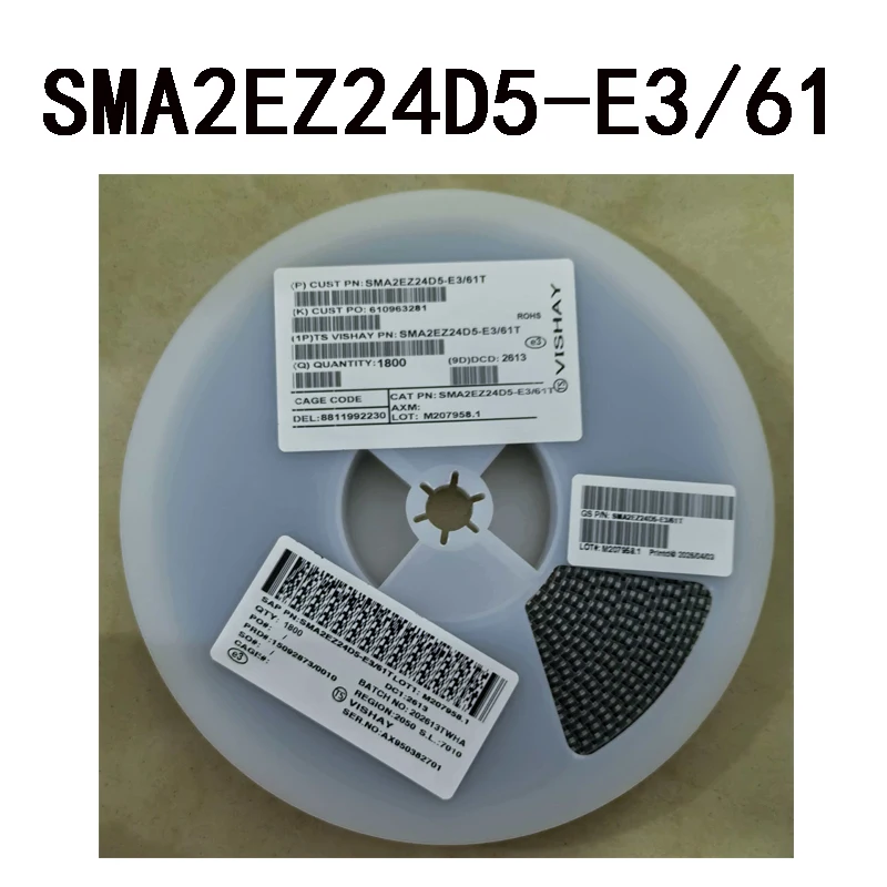 1tray SMA2EZ24D5-E3/61 making:24 1800PCS 1800pcs/tray
1tray SMA2EZ24D5-E3/61 making:24 1800PCS 1800pcs/tray