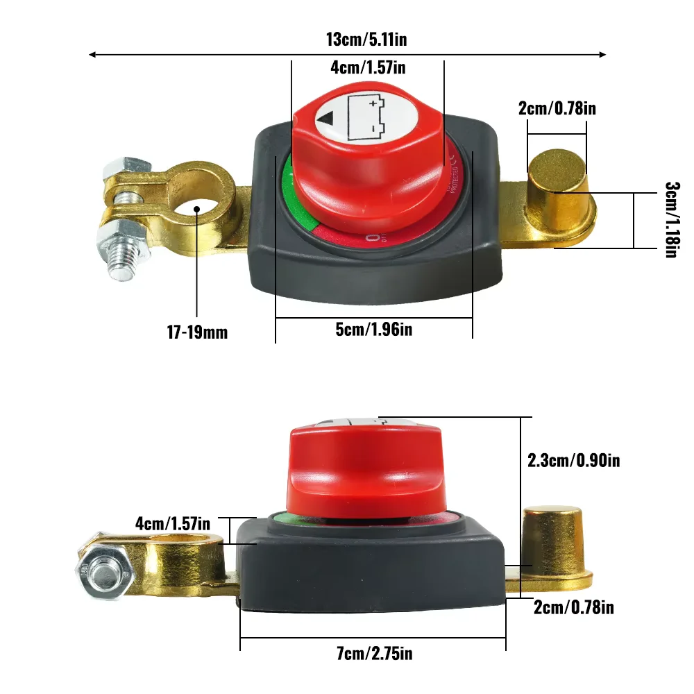 Universal 12V-24V Car Battery Disconnect Switch Manual Circuit Breaker Anti-Power Off Leakage Protector Universal Auto Parts
Universal 12V-24V Car Battery Disconnect Switch Manual Circuit Breaker Anti-Power Off Leakage Protector Universal Auto Parts