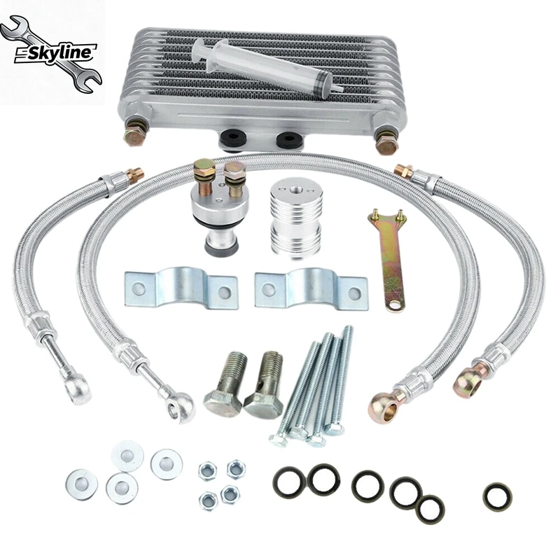 Motorcycle Engine Oil Cooler Cooling Radiator Kit 125Ml Aluminum Silver Engine
Motorcycle Engine Oil Cooler Cooling Radiator Kit 125Ml Aluminum Silver Engine