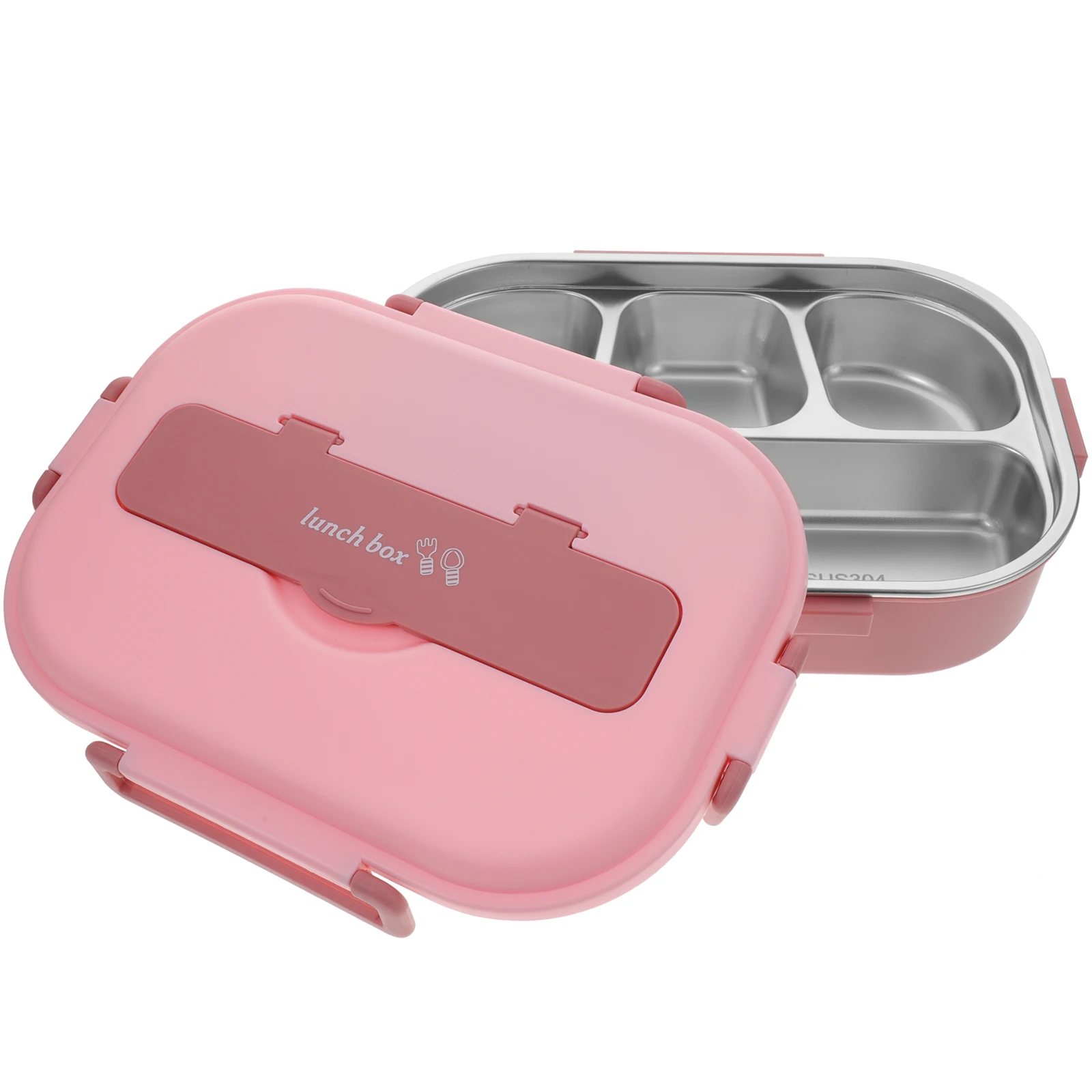 Stainless Steel Bento Lunch Adult Pink Reusable Food Container Leak Proof Snack Holder Portable Compartment Box
Stainless Steel Bento Lunch Adult Pink Reusable Food Container Leak Proof Snack Holder Portable Compartment Box