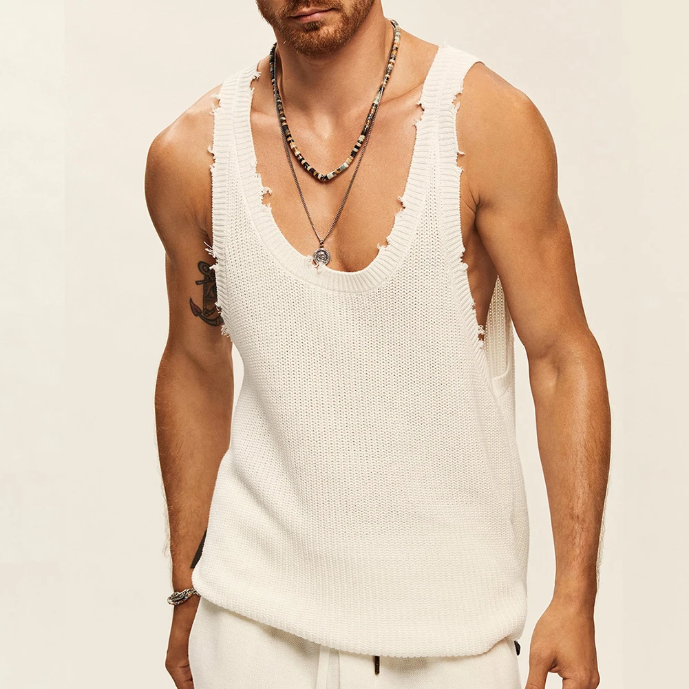 New Stylish Daily Holiday Men Male Breathable Casual Knitted Loose Sleeveless Solid Color Sportwear Streetwear
New Stylish Daily Holiday Men Male Breathable Casual Knitted Loose Sleeveless Solid Color Sportwear Streetwear
