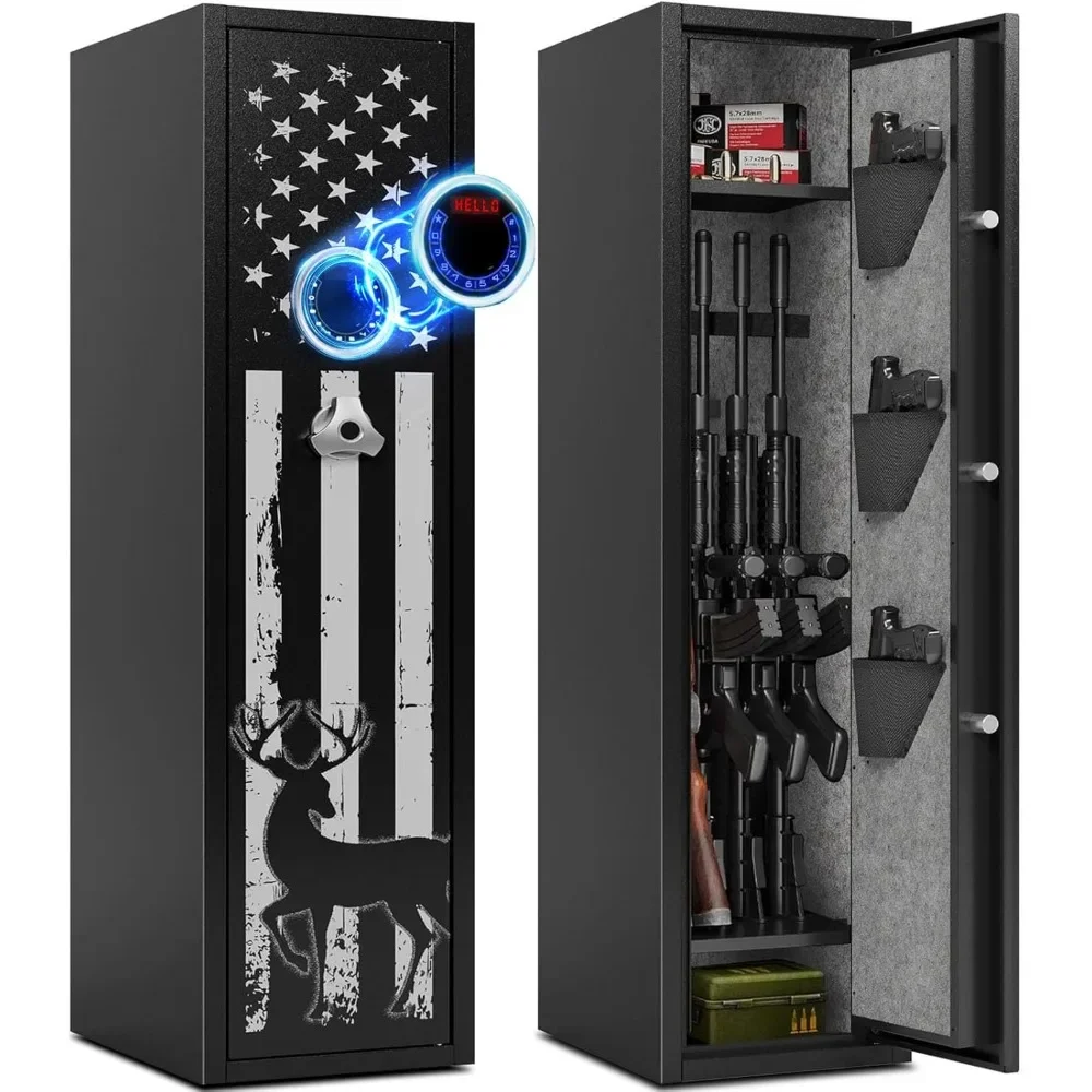 6 Gun Safe for Rifles and Pistols, Large Gunsafe Cabinet Rifle Safe Assembled Gun Safes for Home Rifles and Shotguns
6 Gun Safe for Rifles and Pistols, Large Gunsafe Cabinet Rifle Safe Assembled Gun Safes for Home Rifles and Shotguns