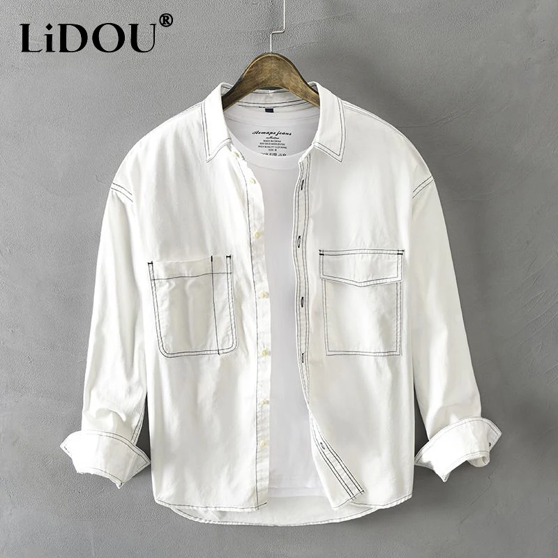 Japanese Style Vintage Pure Cotton Cardigan 2023 Spring Autumn Y2K Harajuku Safari Jacket Loose Casual Tops Men All-match Shirts
Japanese Style Vintage Pure Cotton Cardigan 2023 Spring Autumn Y2K Harajuku Safari Jacket Loose Casual Tops Men All-match Shirts