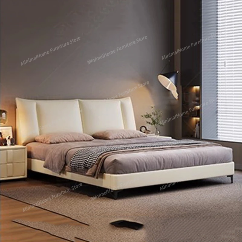 Кожаная кровать класса люкс, двуспальная, размера King Size, для детской спальни, экономия пространства, простая современная кровать-чердак, модная мебель
Кожаная кровать класса люкс, двуспальная, размера King Size, для детской спальни, экономия пространства, простая современная кровать-чердак, модная мебель