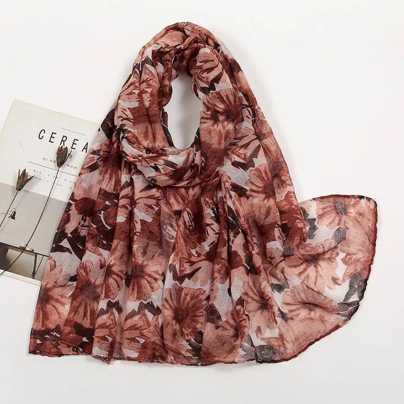Gold Embossed Lotus Flower Print Silk Scarf Women's Long Bali Silk Scarf with Ginkgo Leaf Print Warmth Functional Rural Style
Gold Embossed Lotus Flower Print Silk Scarf Women's Long Bali Silk Scarf with Ginkgo Leaf Print Warmth Functional Rural Style