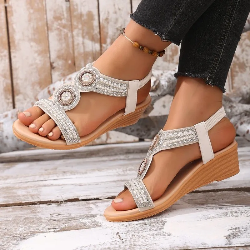 Plus Size Women's Sandals 2026 Summer New Rhinestone Fit Roma Sandals Women's
Plus Size Women's Sandals 2026 Summer New Rhinestone Fit Roma Sandals Women's