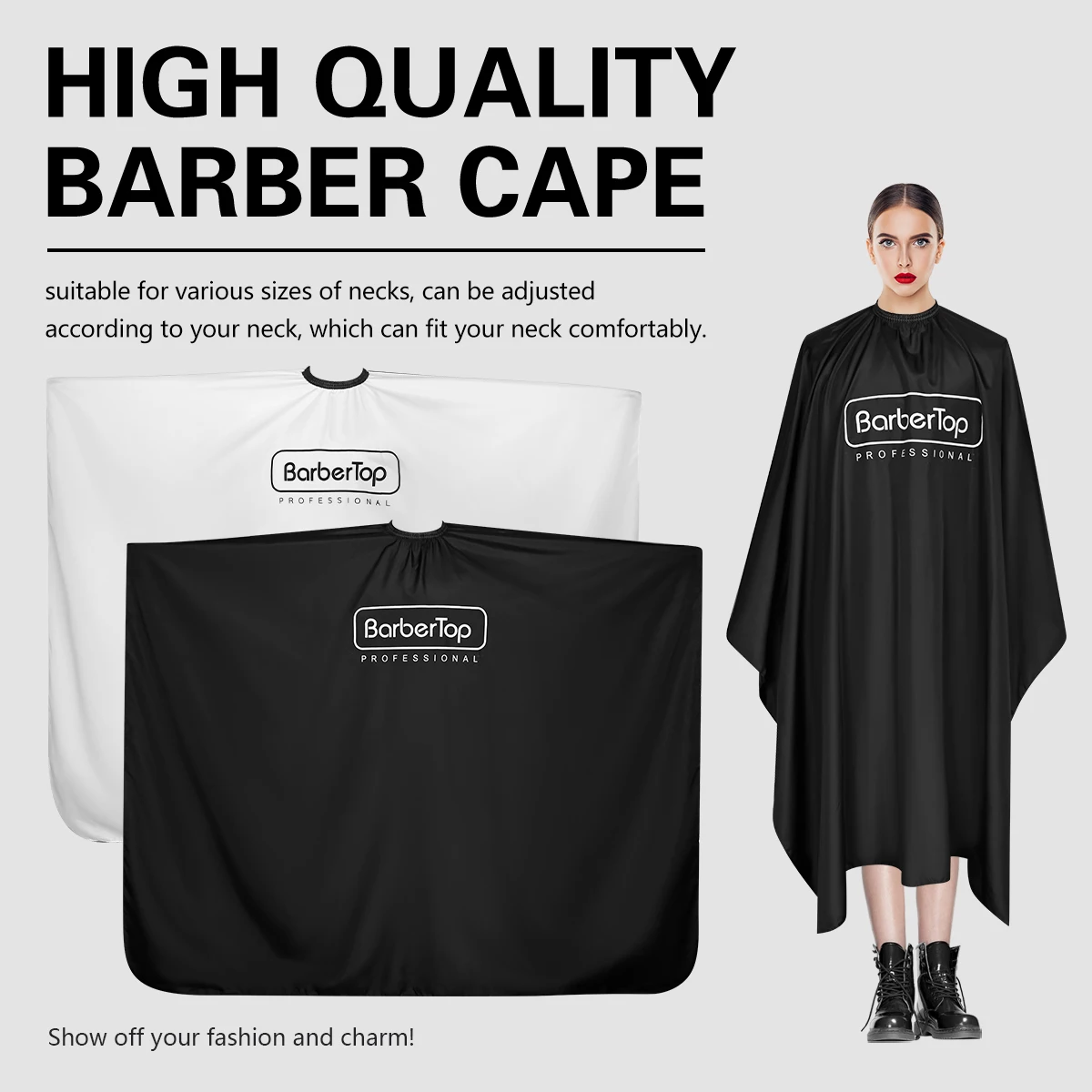 Профессиональная парикмахерская накидка, водонепроницаемый антистатический парикмахерский фартук для салонной стрижки, инструменты для укладки с логотипом
Профессиональная парикмахерская накидка, водонепроницаемый антистатический парикмахерский фартук для салонной стрижки, инструменты для укладки с логотипом