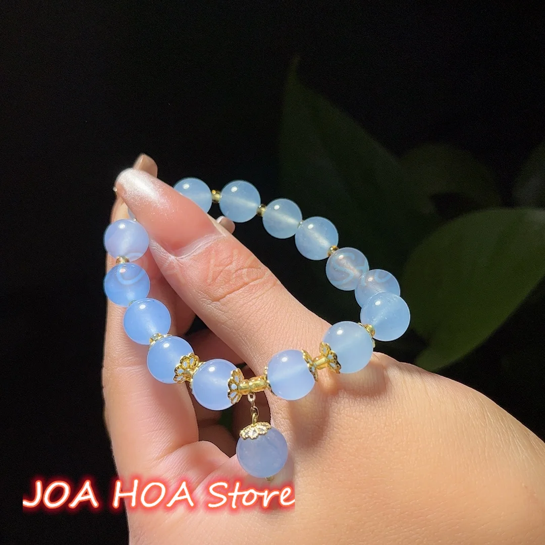 Nerw Natural Aquamarine-Bracelet Exquisite Elegant Blue Crystal Bead Delicate Bracelet Bangle Handring Woman Fine Jewellry
Nerw Natural Aquamarine-Bracelet Exquisite Elegant Blue Crystal Bead Delicate Bracelet Bangle Handring Woman Fine Jewellry