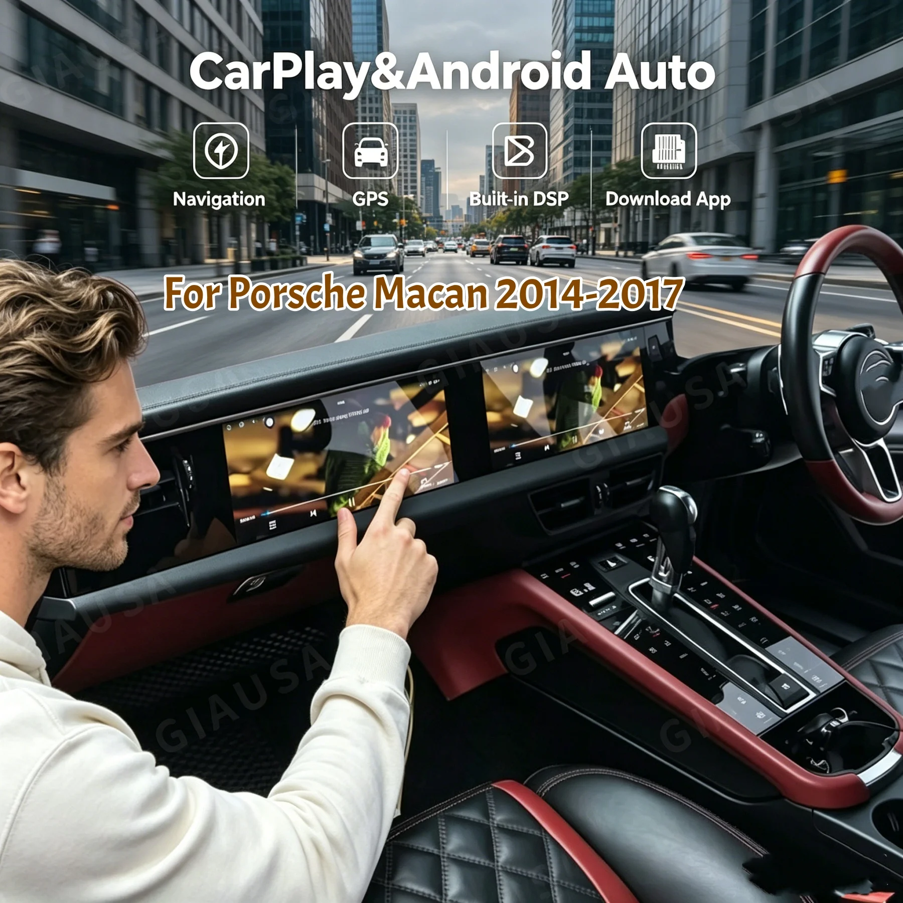 LHD RHD Upgraded Double Screen Android For Porsche Macan 2014-2017 Carplay Car Navigation GPS Head Unit Multimedia Radio Player
LHD RHD Upgraded Double Screen Android For Porsche Macan 2014-2017 Carplay Car Navigation GPS Head Unit Multimedia Radio Player