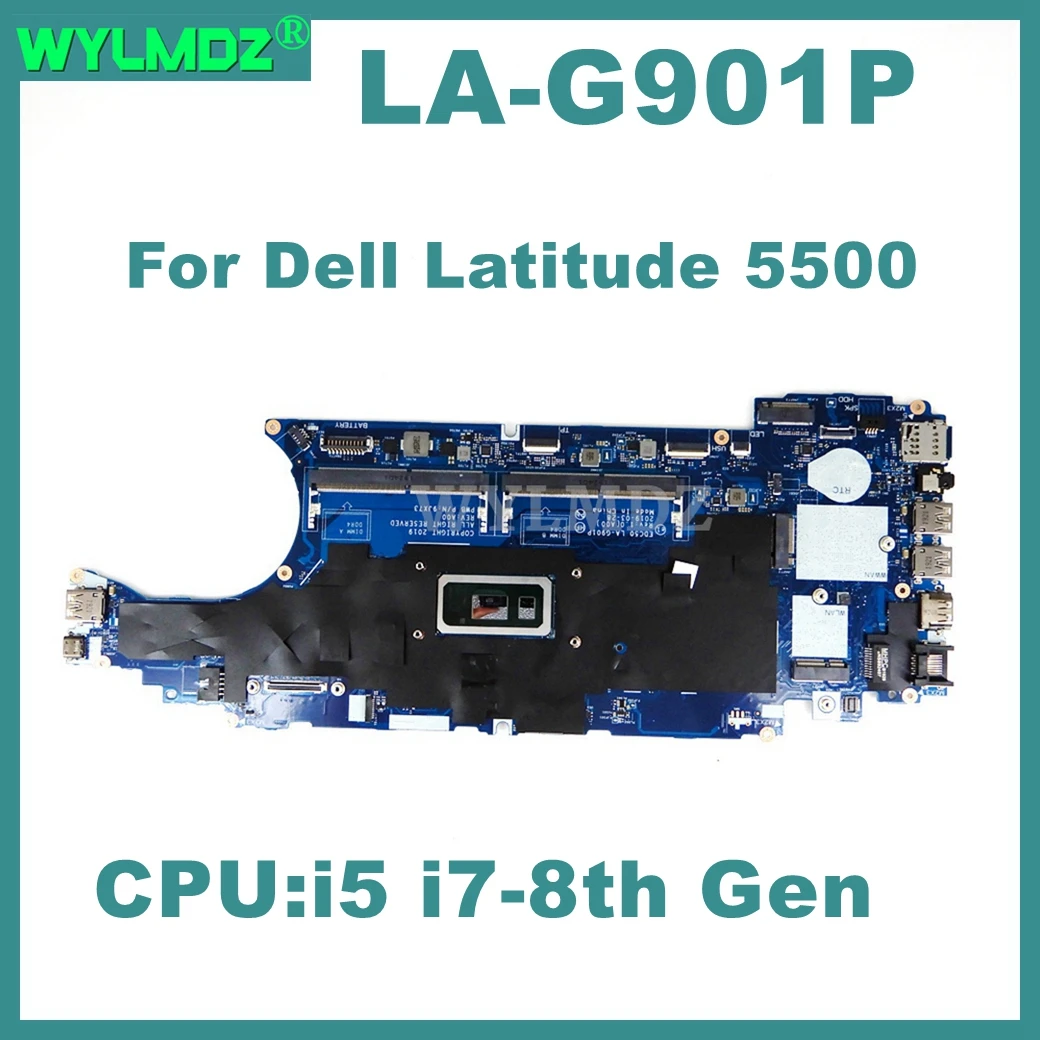 LA-G901P Notebook Mainboard For Dell Latitude 5500 Laptop Motherboard With i5-8365U i7-8665U CPU 100% Tested OK
LA-G901P Notebook Mainboard For Dell Latitude 5500 Laptop Motherboard With i5-8365U i7-8665U CPU 100% Tested OK
