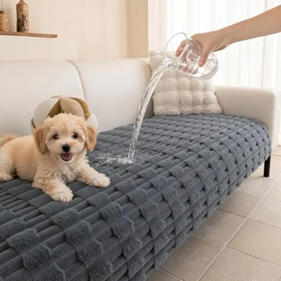 100% Waterproof Couch Cover for Dog, Plush Pet Couch Covers for Sofa Washable, Couch Covers for 3 Cushion Sofa Pet Friendly, No
100% Waterproof Couch Cover for Dog, Plush Pet Couch Covers for Sofa Washable, Couch Covers for 3 Cushion Sofa Pet Friendly, No