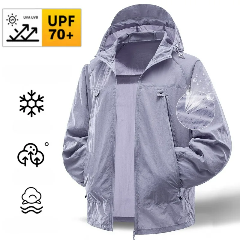 UPF 70+ Summer Sunscreen Jacket Men's Casual Quick Dry Breathable UV Coat Outdoor Cycling Camping Fishing Skin Windbreaker
UPF 70+ Summer Sunscreen Jacket Men's Casual Quick Dry Breathable UV Coat Outdoor Cycling Camping Fishing Skin Windbreaker
