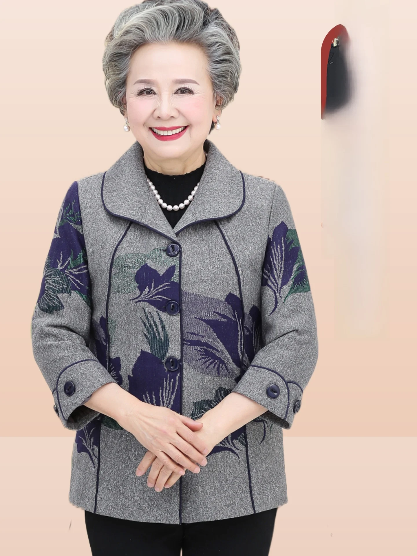 Spring Fashion Short Coat for Middle-Aged And Elderly Women Cotton Casual Style Warmth Comfortable Fit for 60 Years Old Ladies
Spring Fashion Short Coat for Middle-Aged And Elderly Women Cotton Casual Style Warmth Comfortable Fit for 60 Years Old Ladies