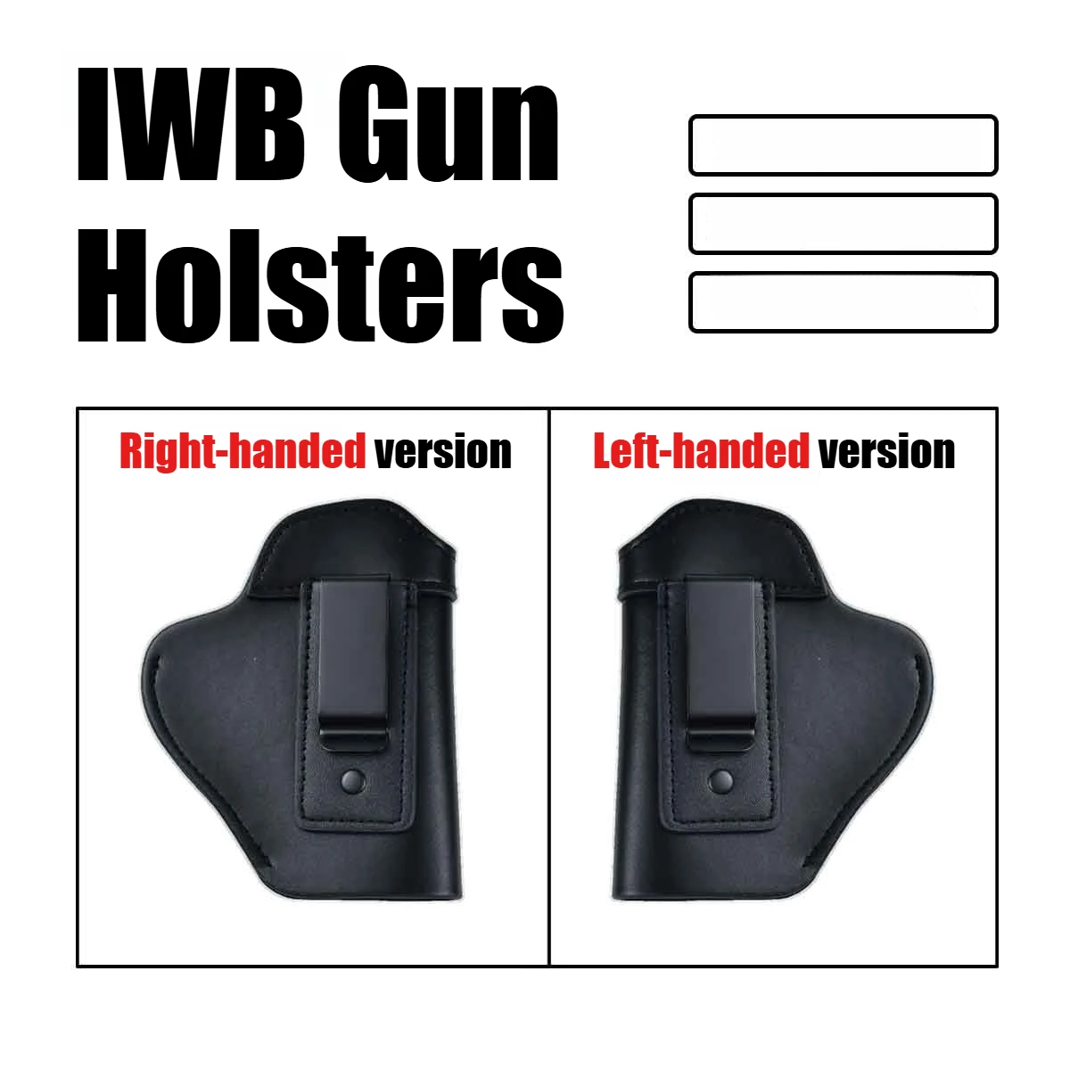 Right/Left Leather Holster for Concealed Carry Airsoft IWB Holsters For Glck17 19 43 Sig P365 PX4 M9 9mm For Tactical Hunting
Right/Left Leather Holster for Concealed Carry Airsoft IWB Holsters For Glck17 19 43 Sig P365 PX4 M9 9mm For Tactical Hunting