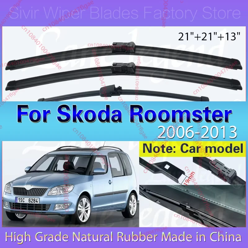 Car Wiper Blade Front Rear Window Windshield Rubber Refill Wiper For Skoda Roomster 2006 - 2013 LHD 21"+21"+13" Car Accessories
Car Wiper Blade Front Rear Window Windshield Rubber Refill Wiper For Skoda Roomster 2006 - 2013 LHD 21"+21"+13" Car Accessories