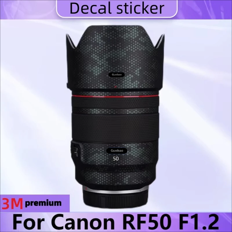 For Canon RF50 F1.2 Lens Premium Decal Skin for Canon RF 50mm F1.2 L USM Lens Protector Anti-scratch Cover Film Wrap Sticker
For Canon RF50 F1.2 Lens Premium Decal Skin for Canon RF 50mm F1.2 L USM Lens Protector Anti-scratch Cover Film Wrap Sticker