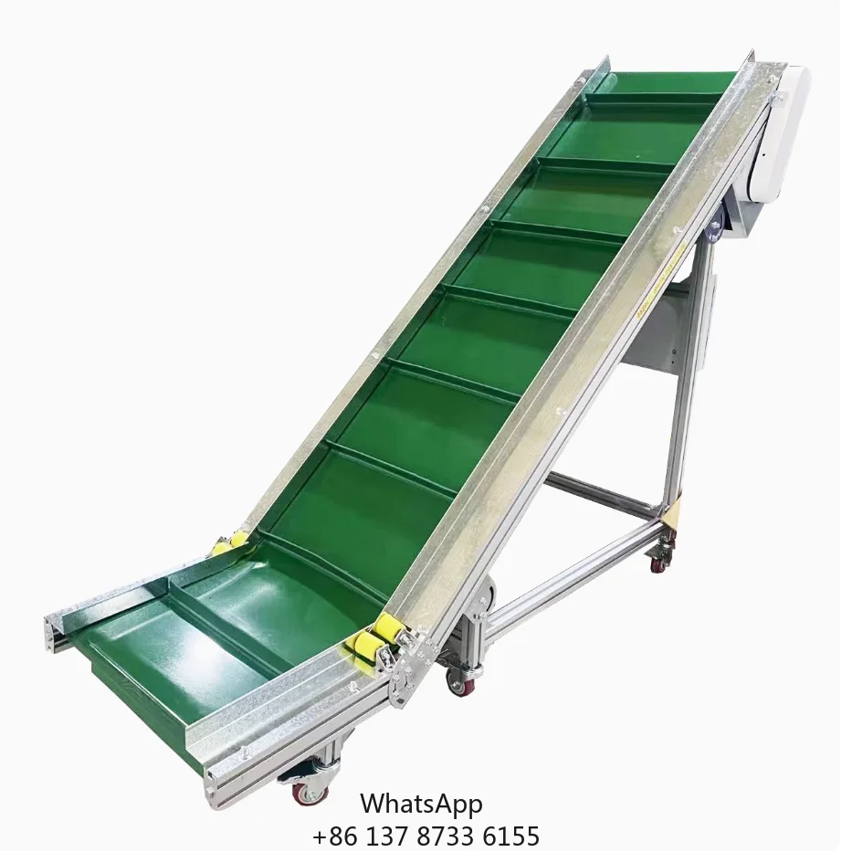 Z-type Inclined Conveyor Green PVC High Quality Belt Conveyor
Z-type Inclined Conveyor Green PVC High Quality Belt Conveyor