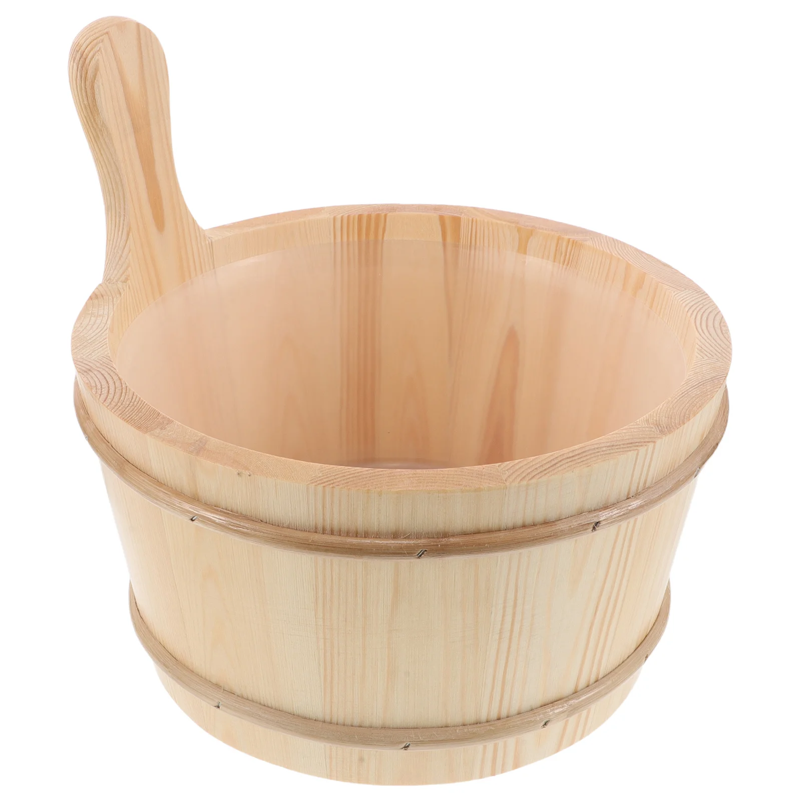 1 Set 4L Wooden Sauna Bucket With Plastic Liner Solid Wood Barrel For Home Room Foot Soak Basin Water Scoop Ladle
1 Set 4L Wooden Sauna Bucket With Plastic Liner Solid Wood Barrel For Home Room Foot Soak Basin Water Scoop Ladle
