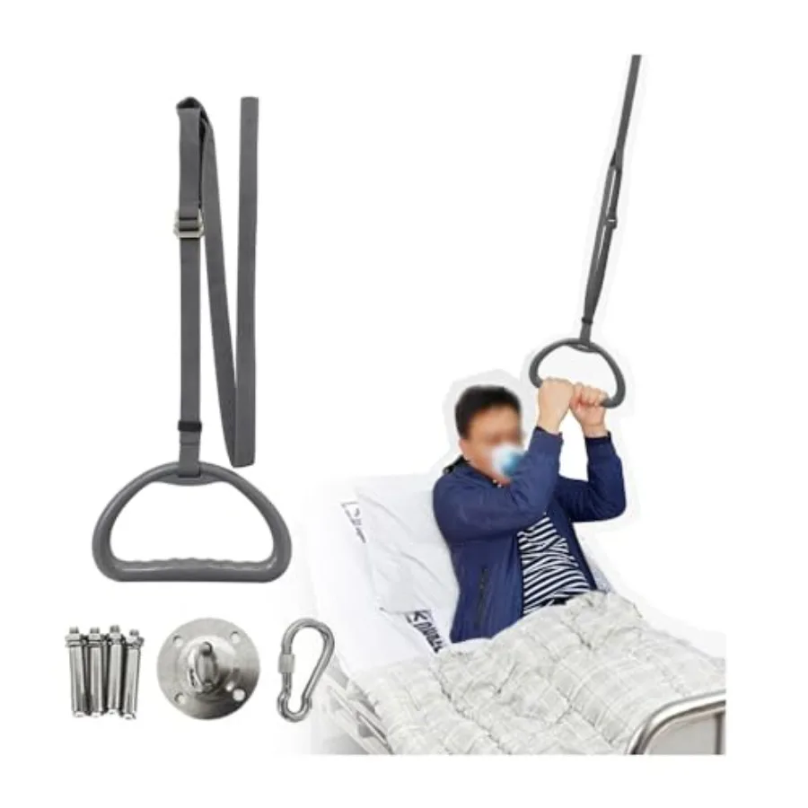 Bed Trapeze for Elderly Pull Up Stand Assist Lift Bar Hospital Bedside Trapeze for Bed Mobility and Transfer Ceiling Mounted Gr
Bed Trapeze for Elderly Pull Up Stand Assist Lift Bar Hospital Bedside Trapeze for Bed Mobility and Transfer Ceiling Mounted Gr
