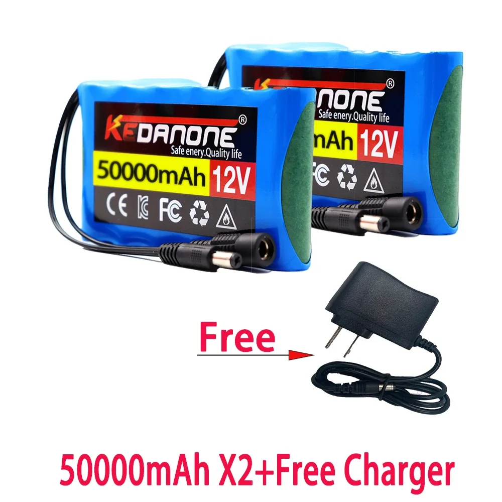 2PCS 18650 3S2P 12V 50Ah Lithium Battery,for 12.6v CCTV, Camera Monitor Replacement Rechargeable Lithium Battery
2PCS 18650 3S2P 12V 50Ah Lithium Battery,for 12.6v CCTV, Camera Monitor Replacement Rechargeable Lithium Battery
