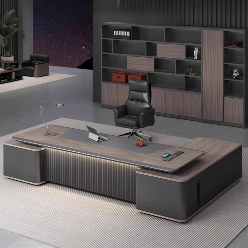 L Shaped Asthetic Office Desk Executive Accessories Minimalist Designer Boss Desks Dark Wood Student Escritorio Home Furniture
L Shaped Asthetic Office Desk Executive Accessories Minimalist Designer Boss Desks Dark Wood Student Escritorio Home Furniture