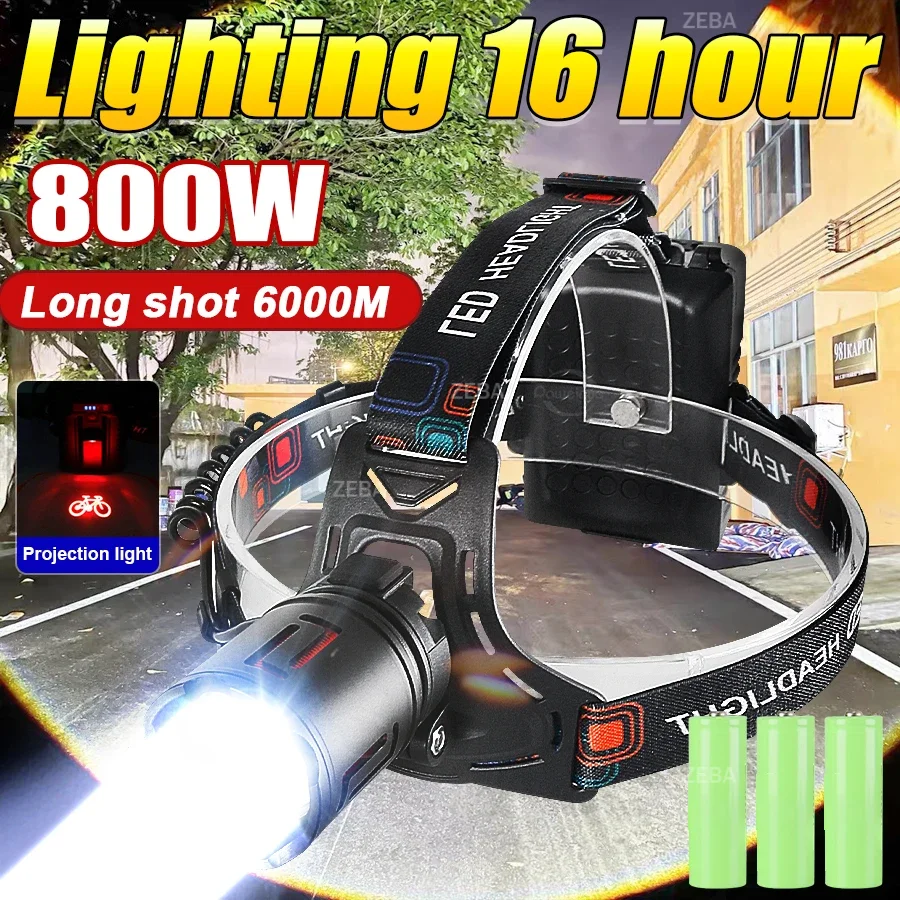 2026 Super Bright LED Headlamp Powerful 3*18650 Battery Rechargeable Projector Head Light Fishing Camping Zoom Head Lanterns
2026 Super Bright LED Headlamp Powerful 3*18650 Battery Rechargeable Projector Head Light Fishing Camping Zoom Head Lanterns