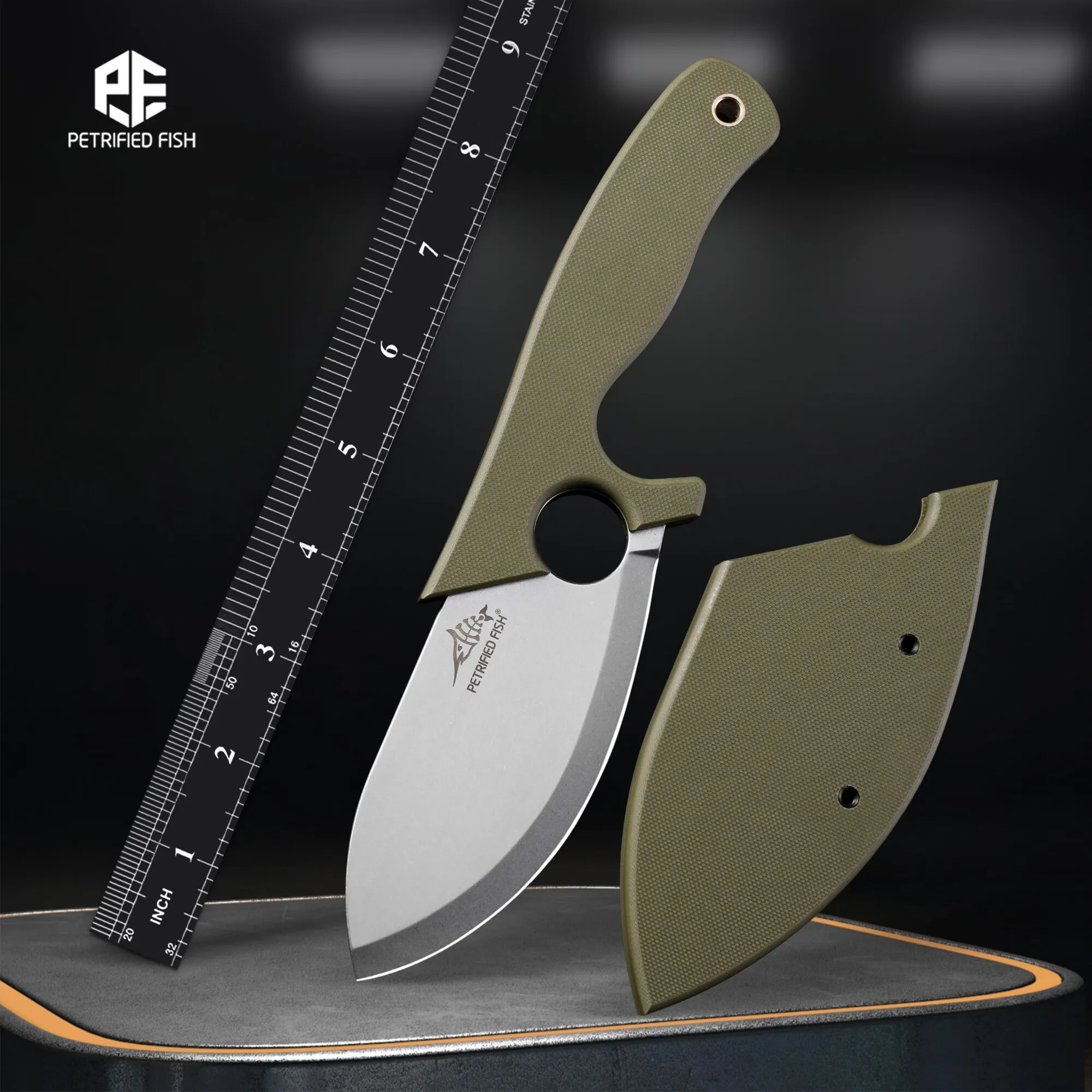 Petrified Fish PFH01 Multifunctional Fixed Knife G10 Handle with Sheath Survival Cutter Hunting EDC Utility Hand Tool
Petrified Fish PFH01 Multifunctional Fixed Knife G10 Handle with Sheath Survival Cutter Hunting EDC Utility Hand Tool